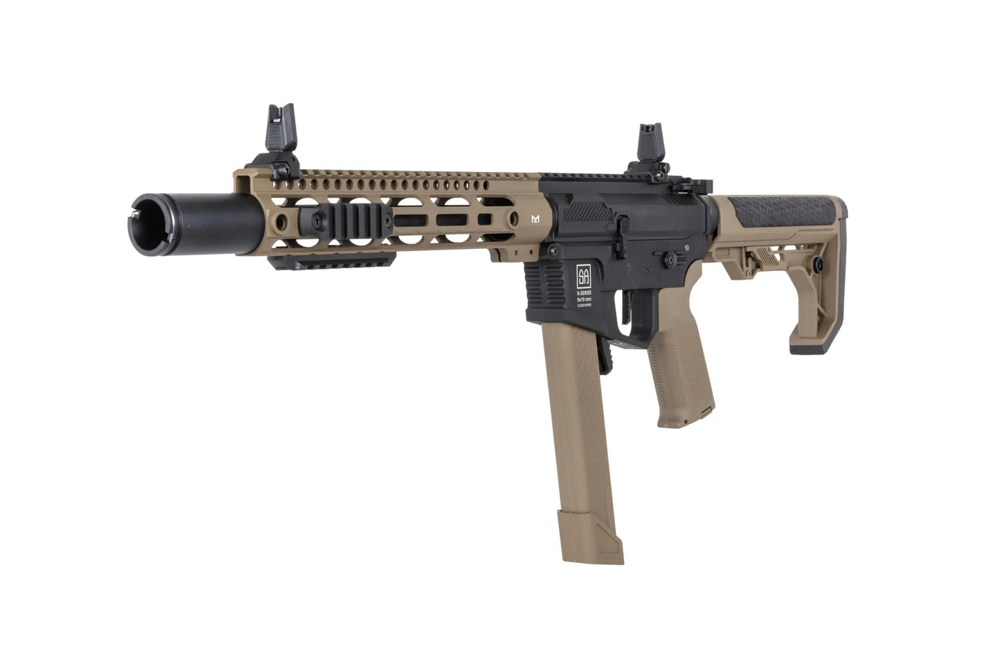 Specna Arms SA-CX02 CORE™ Gen. 2 HAL™ ETU ASG Karabiner – Halbbraun / Half-Tan (unter 0,5 Joule)