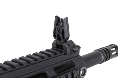 Specna Arms SA-F04-RL FLEX™ Gen.2 BLDC™ HAL ETU™ ASG Karabiner – Light Ops Schaft / New Receiver / Schwarz (unter 0,5 Joule)