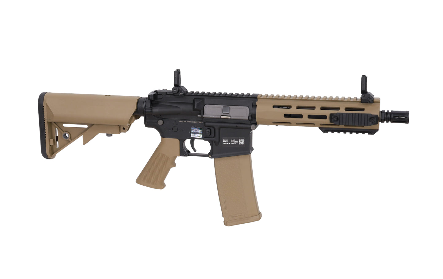 Specna Arms SA-F14 FLEX™ Gen.2 GATE X-ASR ASG Karabiner – Halbbraun / Half-Tan (unter 0,5 Joule)