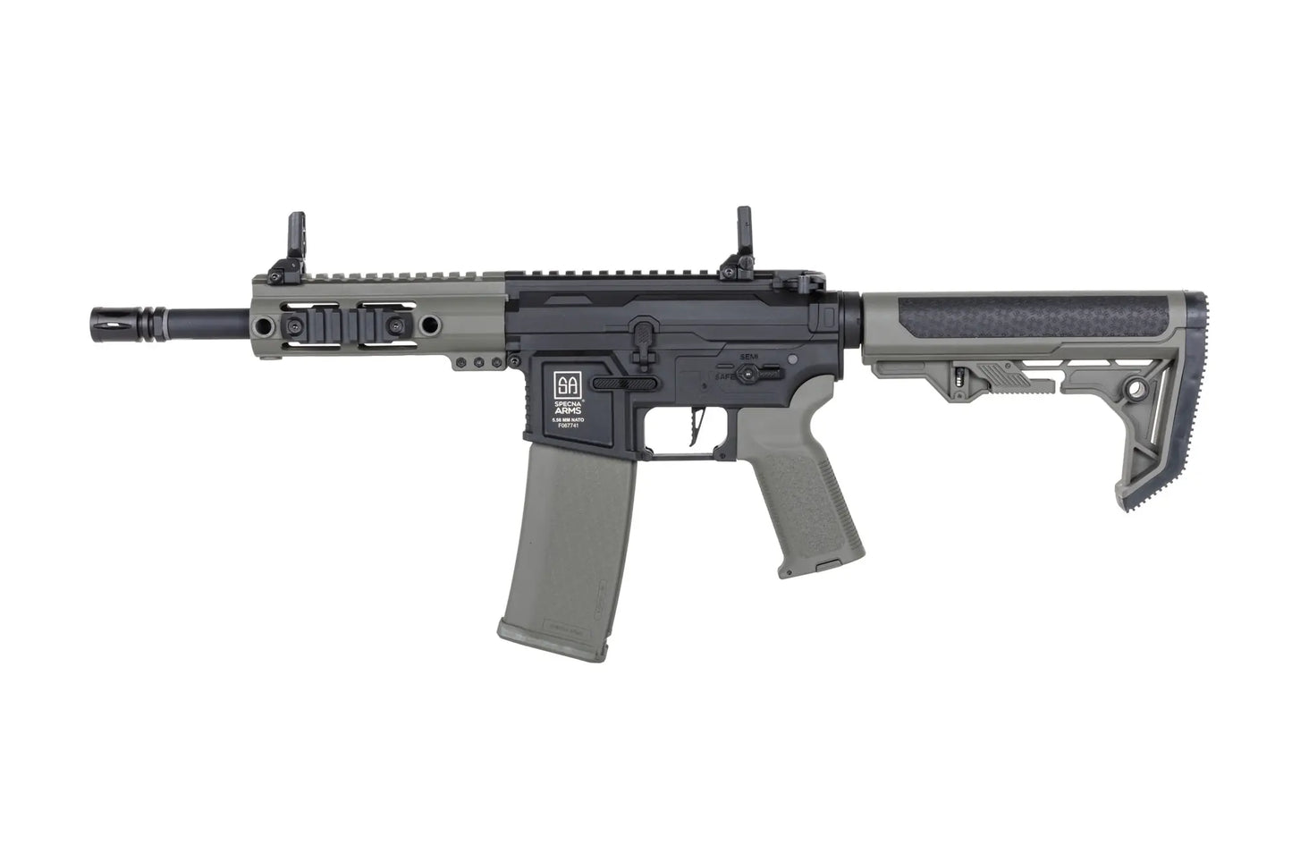 Specna Arms SA-F04-RL FLEX™ Gen.2 BLDC™ HAL ETU™ Light Ops / New Receiver ASG Karabiner – Olive (unter 0,5 Joule)