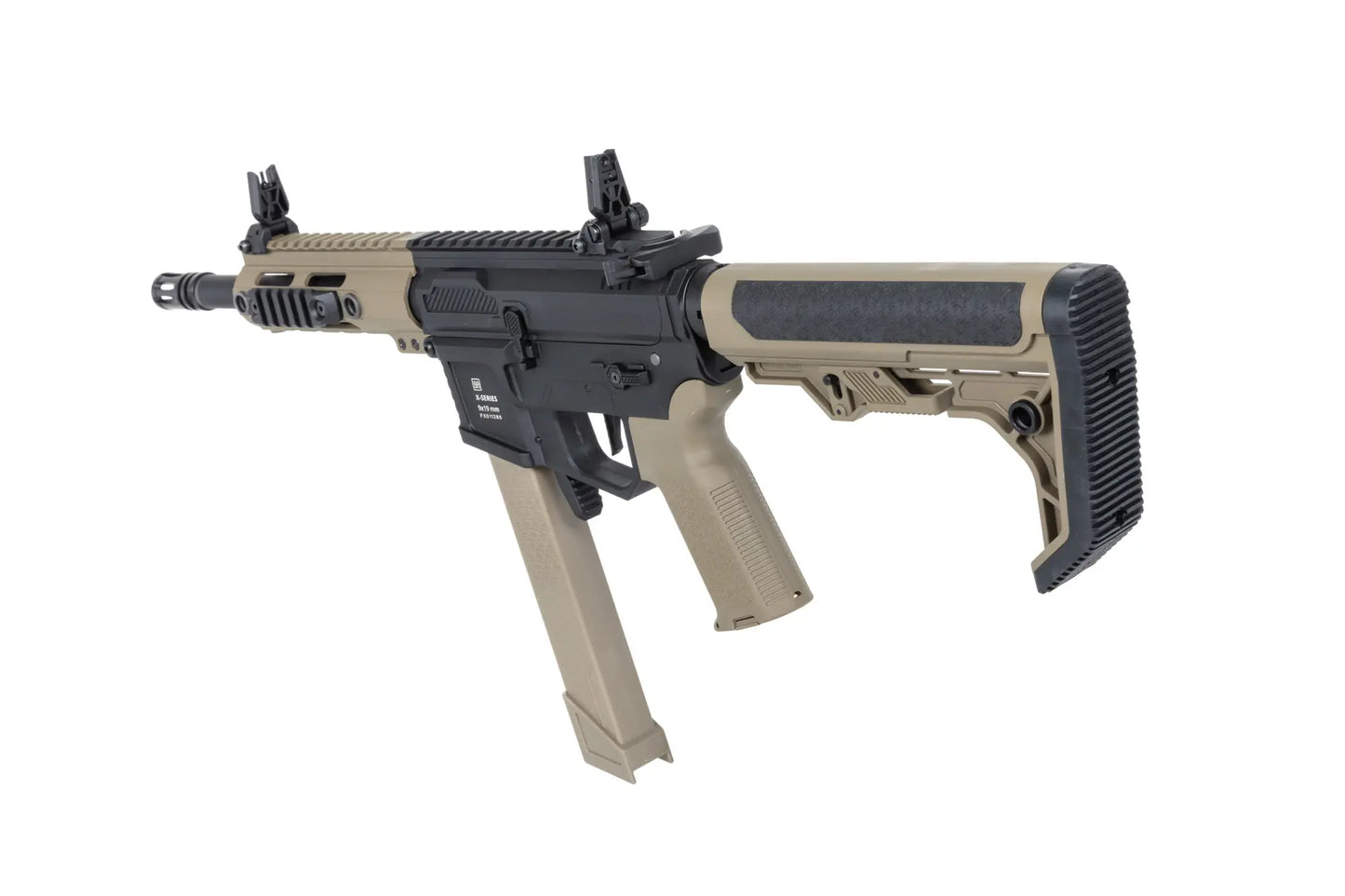 Specna Arms M4/AR15 SA-FX01 FLEX™ Gen.2 HAL ETU™ AEG-Sturmgewehr 9" – Halbbraun / Half-Tan (unter 0,5 Joule)
