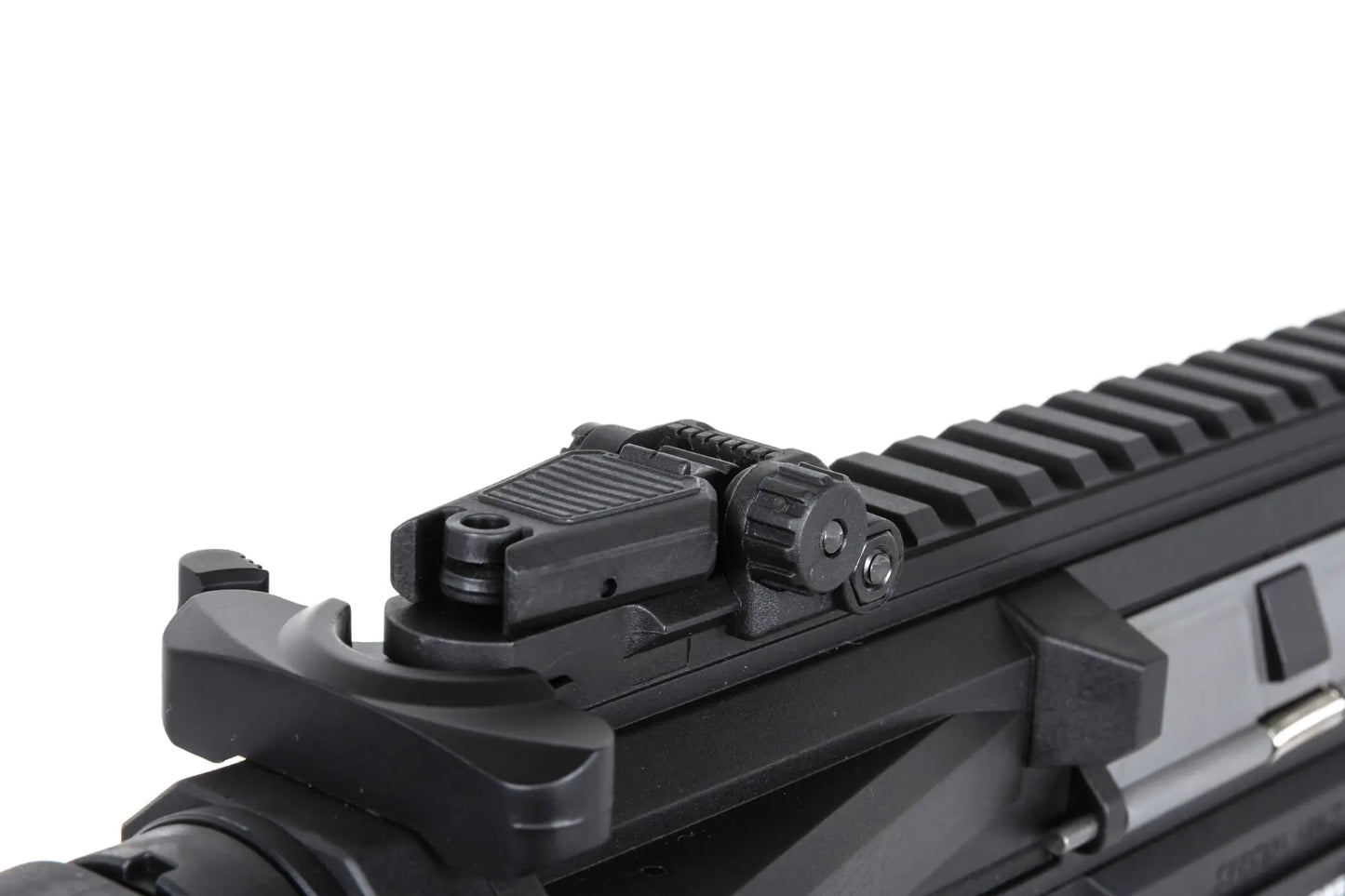 Specna Arms SA-F04-RL FLEX™ Gen.2 BLDC™ HAL ETU™ ASG Karabiner – Light Ops Schaft / New Receiver / Schwarz (unter 0,5 Joule)