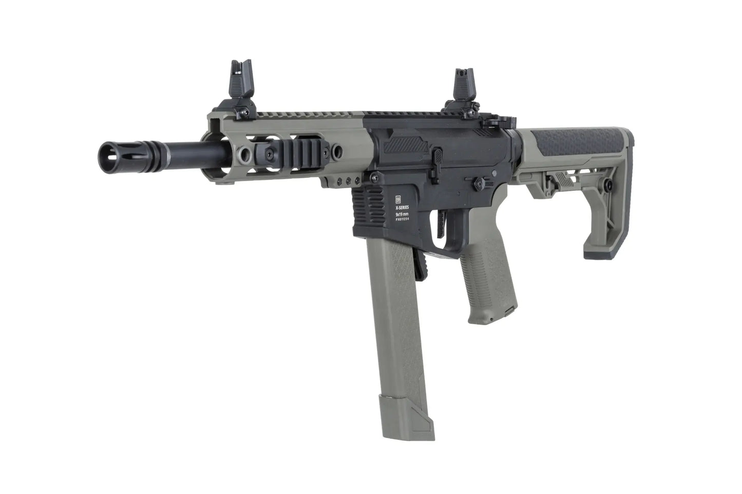 Specna Arms M4/AR15 SA-FX01 FLEX™ Gen.2 AEG-Sturmgewehr 9" – Olivgrün (unter 0,5 Joule)