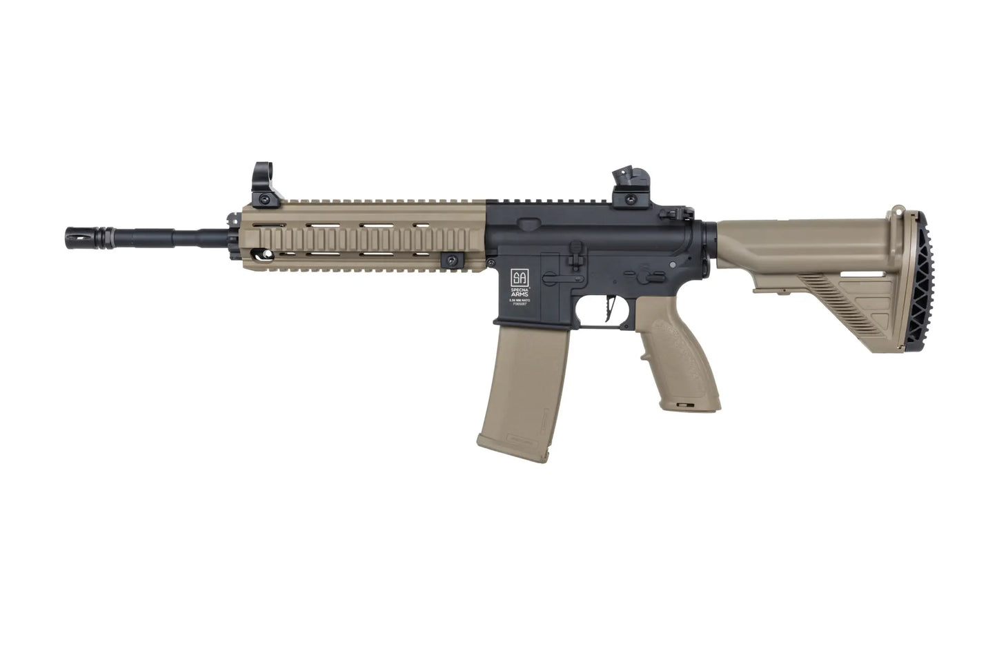 Specna Arms SA-FH07 FLEX™ Gen.2 HAL ETU™ ASG Karabiner – Halbbraun / Half-Tan (unter 0,5 Joule)