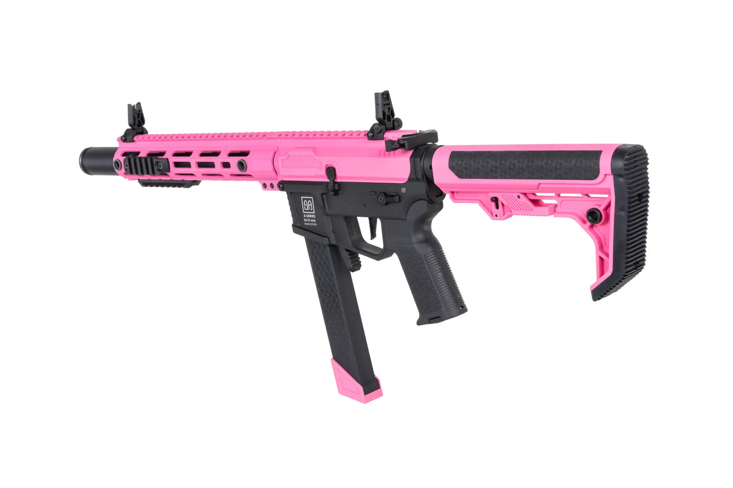 Specna Arms SA-FX02 FLEX™ Gen.2 BLDC™ HAL ETU™ ASG Karabiner – Rosa (unter 0,5 Joule)