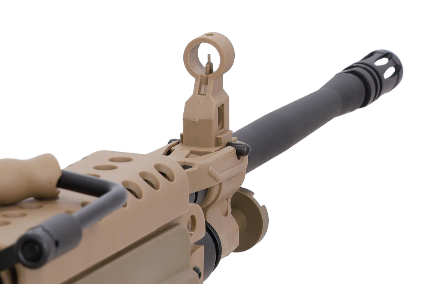Specna Arms FN Herstal M249 MK2 CORE™ Maschinengewehr AEG – Hellbraun / Tan (unter 0,5 Joule)