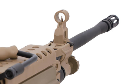 Specna Arms FN Herstal M249 MK2 CORE™ Maschinengewehr AEG – Hellbraun / Tan (unter 0,5 Joule)