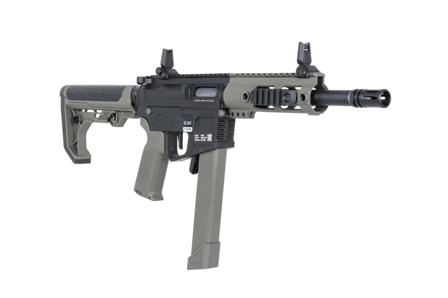 Specna Arms M4/AR15 SA-FX01 FLEX™ Gen.2 AEG-Sturmgewehr 9" – Olivgrün (unter 0,5 Joule)
