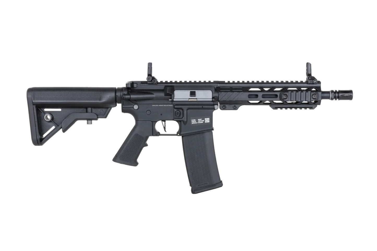 Specna Arms SA-F08 FLEX™ Gen.2 BLDC™ HAL ETU™ ASG Karabiner – Schwarz (unter 0,5 Joule)