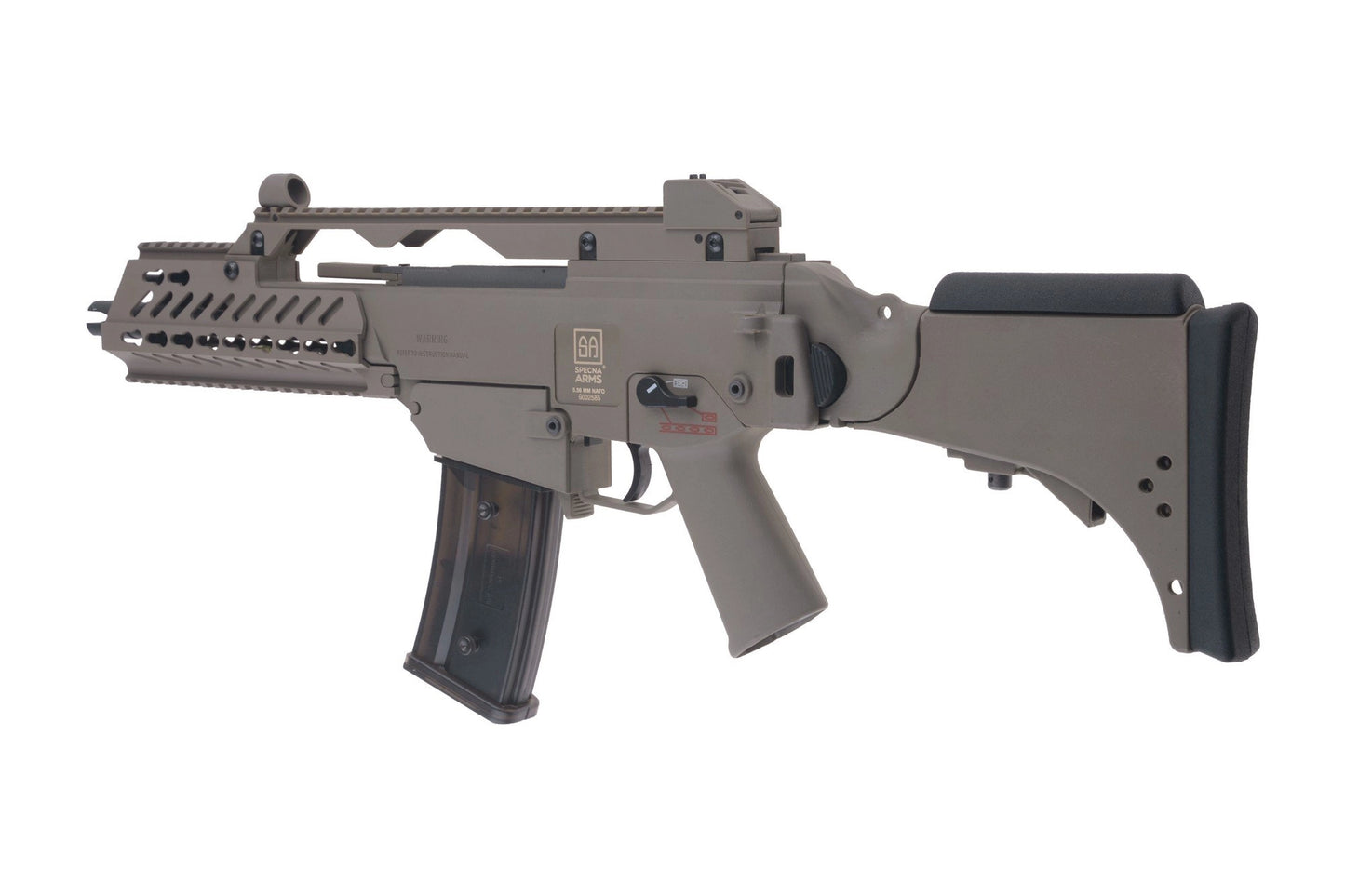 Specna Arms SA-G11V KeyMod EBB Karabiner Nachbildung – Tan (unter 0,5 Joule)