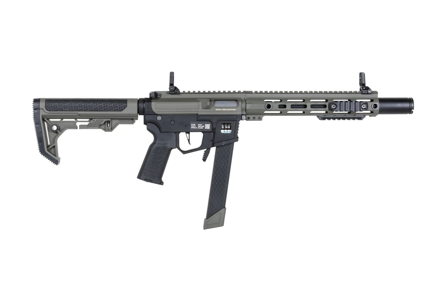 Specna Arms SA-FX02 FLEX™ Gen.2 BLDC™ HAL ETU™ ASG Karabiner – Olive (unter 0,5 Joule)