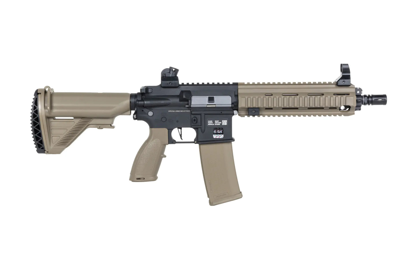 Specna Arms SA-FH06 FLEX™ Gen.2 HAL ETU™ ASG Karabiner – Halbbraun / Half-Tan (unter 0,5 Joule)