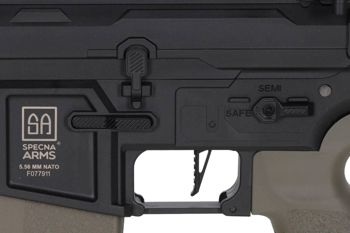 Specna Arms SA-F03 FLEX™ Gen.2 BLDC™ HAL ETU™ ASG Karabiner – Olive (unter 0,5 Joule)