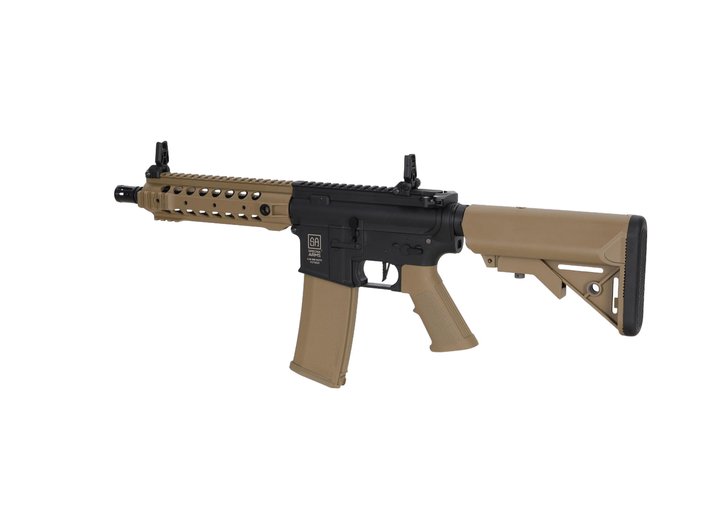 Specna Arms SA-F01 FLEX™ Gen.2 HAL ETU™ ASG Karabiner – Halbbraun / Half-Tan (unter 0,5 Joule)