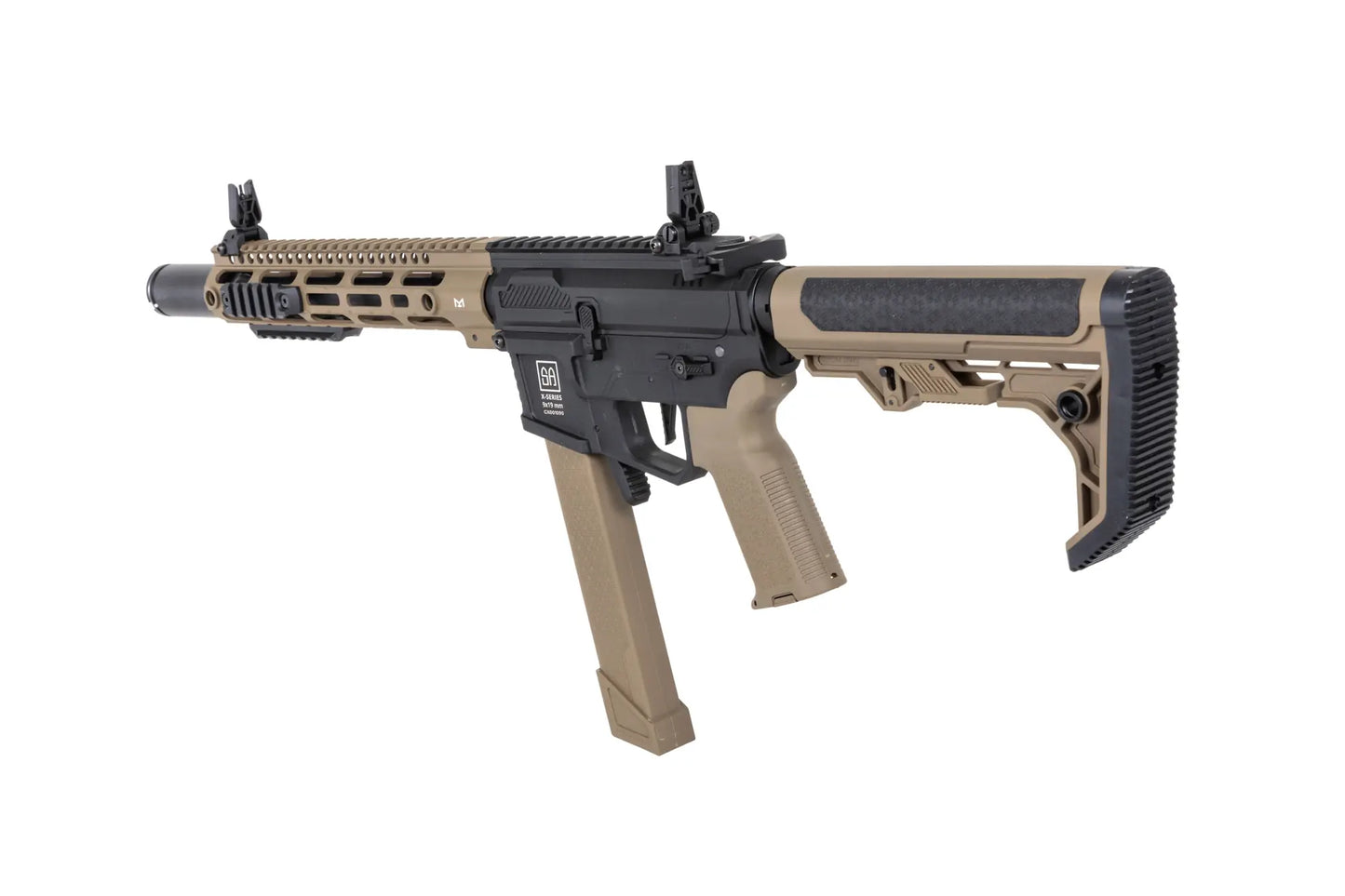 Specna Arms SA-CX02 CORE™ Gen. 2 HAL™ ETU ASG Karabiner – Halbbraun / Half-Tan (unter 0,5 Joule)