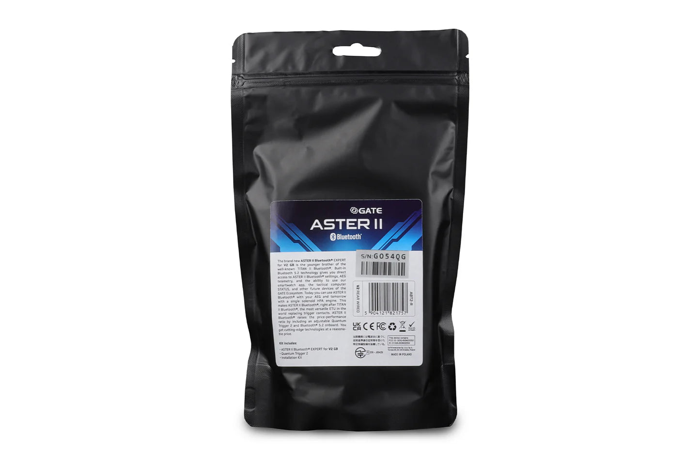 GATE ASTER II Bluetooth® EXPERT – V2 (Wired Rear / US-Version)