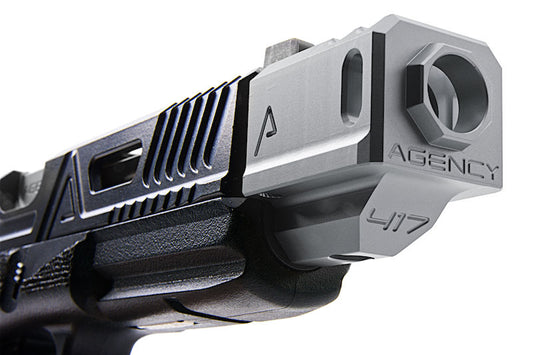 Agency Arms Airsoft 417 Compensator (14mm CCW) - Grey