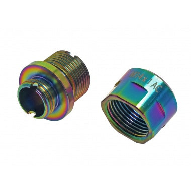 COWCOW 11mm CW to 14mm CCW Thread Adapter – Rainbow