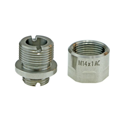 COWCOW 11mm CW to 14mm CCW Thread Adapter – Silver