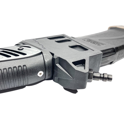 CTM Tactical HPA M4 Magazin Adapter – AAP-01 / G-Series (Blue / Silver)