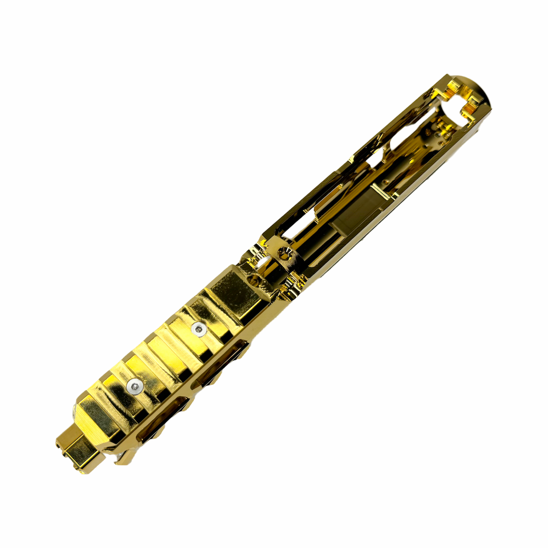 CTM tactical FUKU-2 CNC upper set - Long cut out for AAP-01 - Electroplated gold / Silver