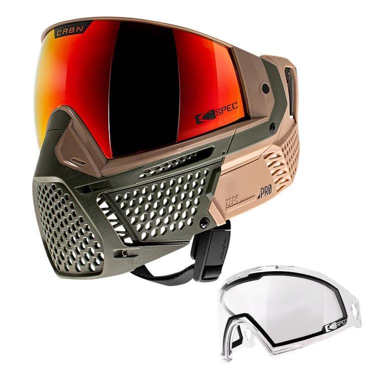 Carbon ZERO Pro V2 Paintball Thermal Maske – Safari
