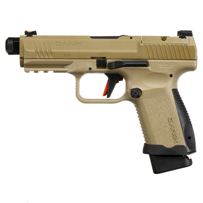 Cybergun / AWC CANiK TP9 Elite Combat mit Metallschlitten GBB 6mm BB Flat Dark Earth