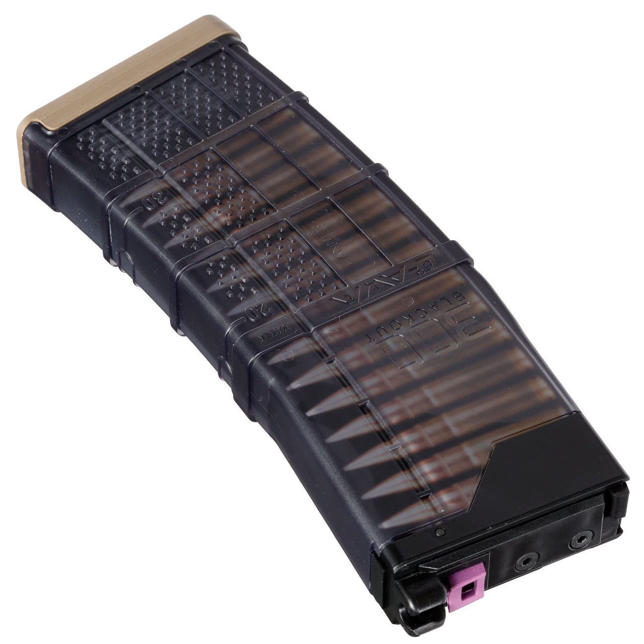 EMG Cyma 30rds Lancer L5AWM Gas Magazine for CGS - FDE