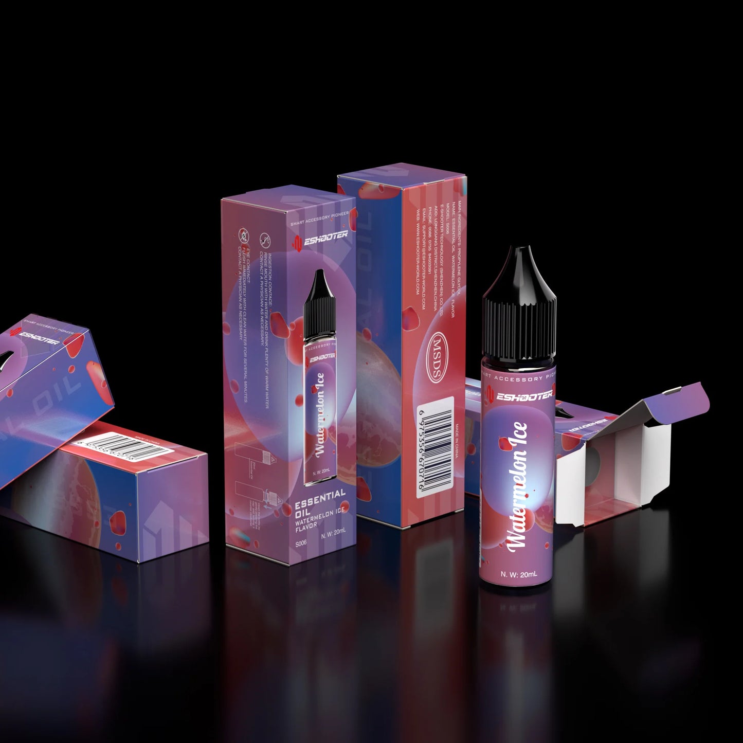 E-shooter Refill liquid for Tracer unit FLARE Smoky - Watermelon Ice