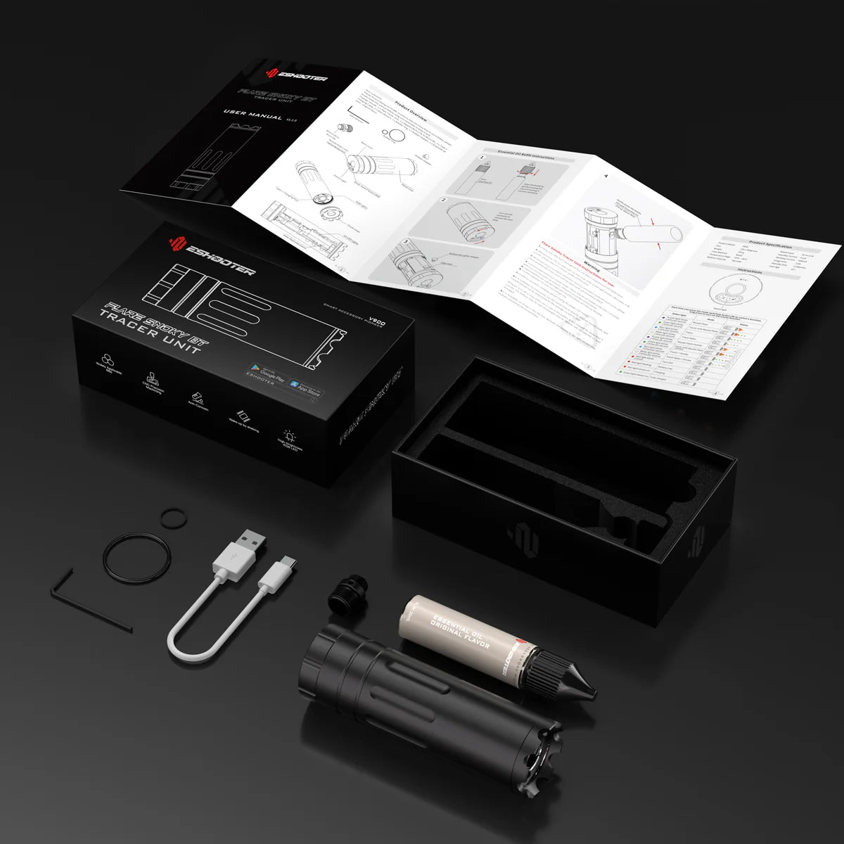 E-shooter Tracer unit FLARE Smoky Bluetooth & Chrony