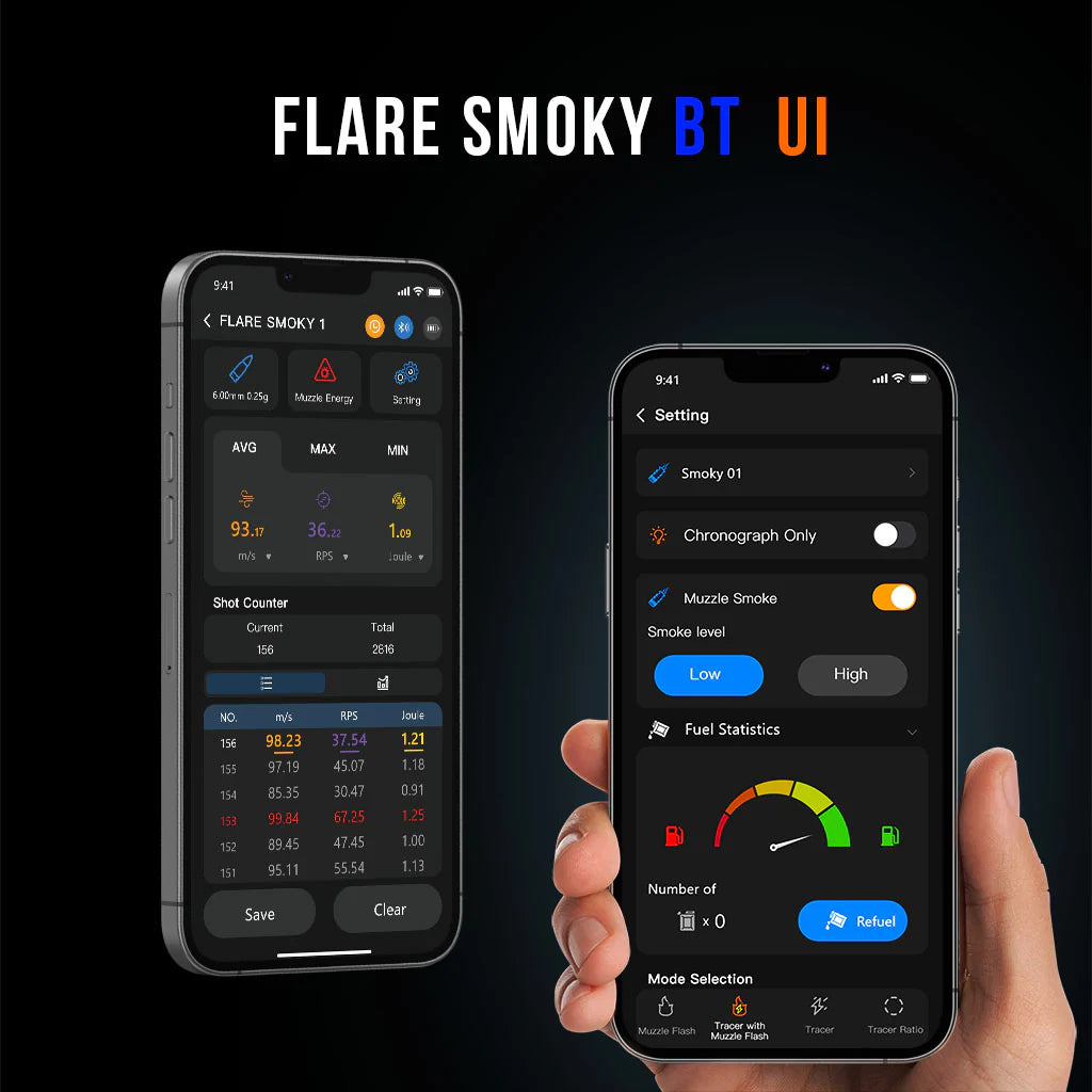 E-shooter Tracer unit FLARE Smoky Bluetooth & Chrony