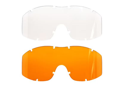 F-Tac Google Smoke / Orange / Clear