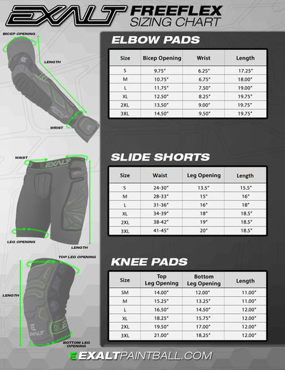 EXALT FreeFlex Knee Pads - Black