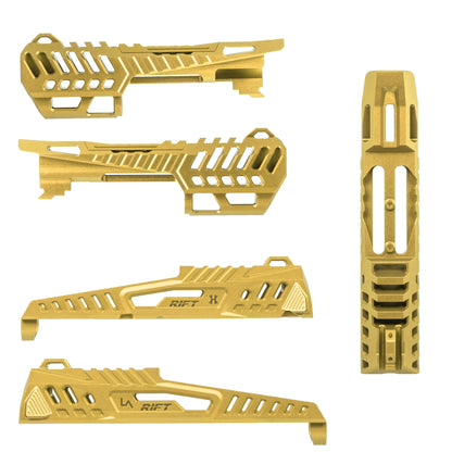 HK Army Hostile® x LA Capa Customs: RIFT Split Slide Kit - GOLD