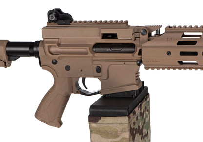 G&G CM16 LMG E.T.U. AEG – Desert / Tan 0.5J