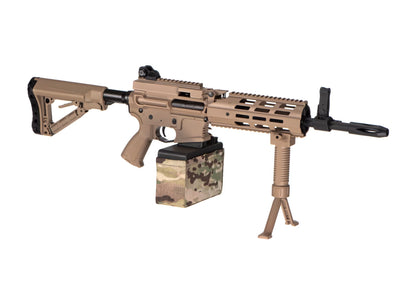 G&G CM16 LMG E.T.U. AEG – Desert / Tan 0.5J