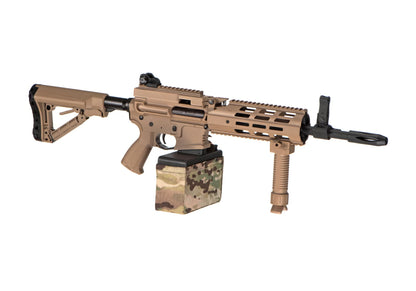 G&G CM16 LMG E.T.U. AEG – Desert / Tan 0.5J
