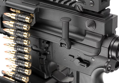 G&G CM16 LMG E.T.U. AEG – Stealth / Schwarz 0,5 J