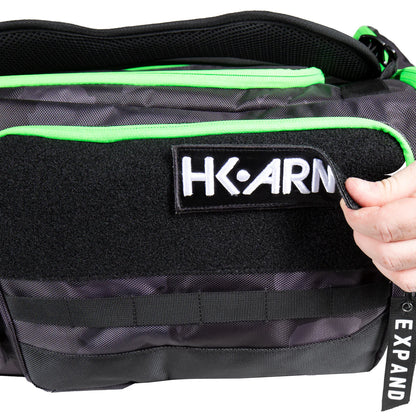 HK Army GEAR BAG EXPAND 75L - ROLLER GEAR BAG - SHROUD NEON GREEN