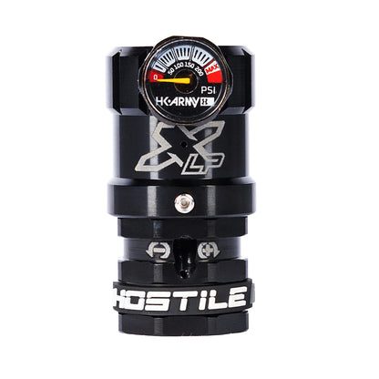 HOSTILE® XLP REGULATOR - SIDE PORT QUICK-DISCONNECT - BLACK