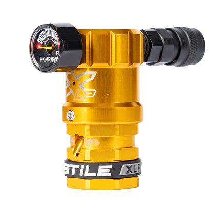 HOSTILE® XLP REGULATOR - SIDE PORT QUICK-DISCONNECT - GOLD