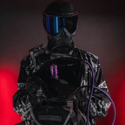 HOSTILE® XLP REGULATOR - SIDE PORT QUICK-DISCONNECT - PURPLE