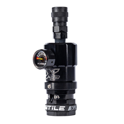 HOSTILE® XLP REGULATOR - TOP PORT QUICK-DISCONNECT - BLACK