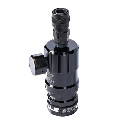 HOSTILE® XLP REGULATOR - TOP PORT QUICK-DISCONNECT - BLACK
