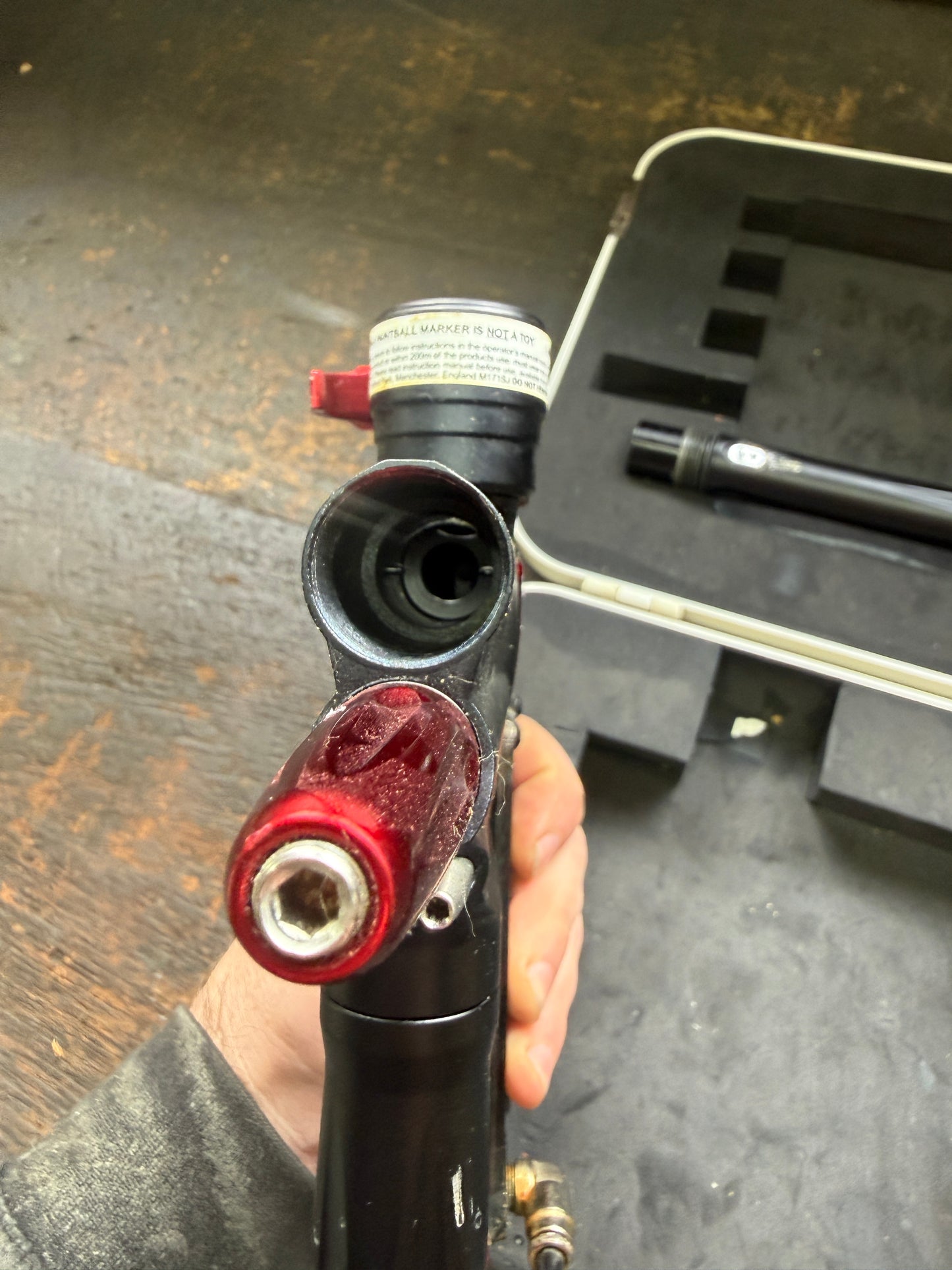 Planet Eclipse Ego 8 - Schwarz / Rot mit Custom SPD 'Dogs of War' Grips (Gebraucht, Ungetestet)