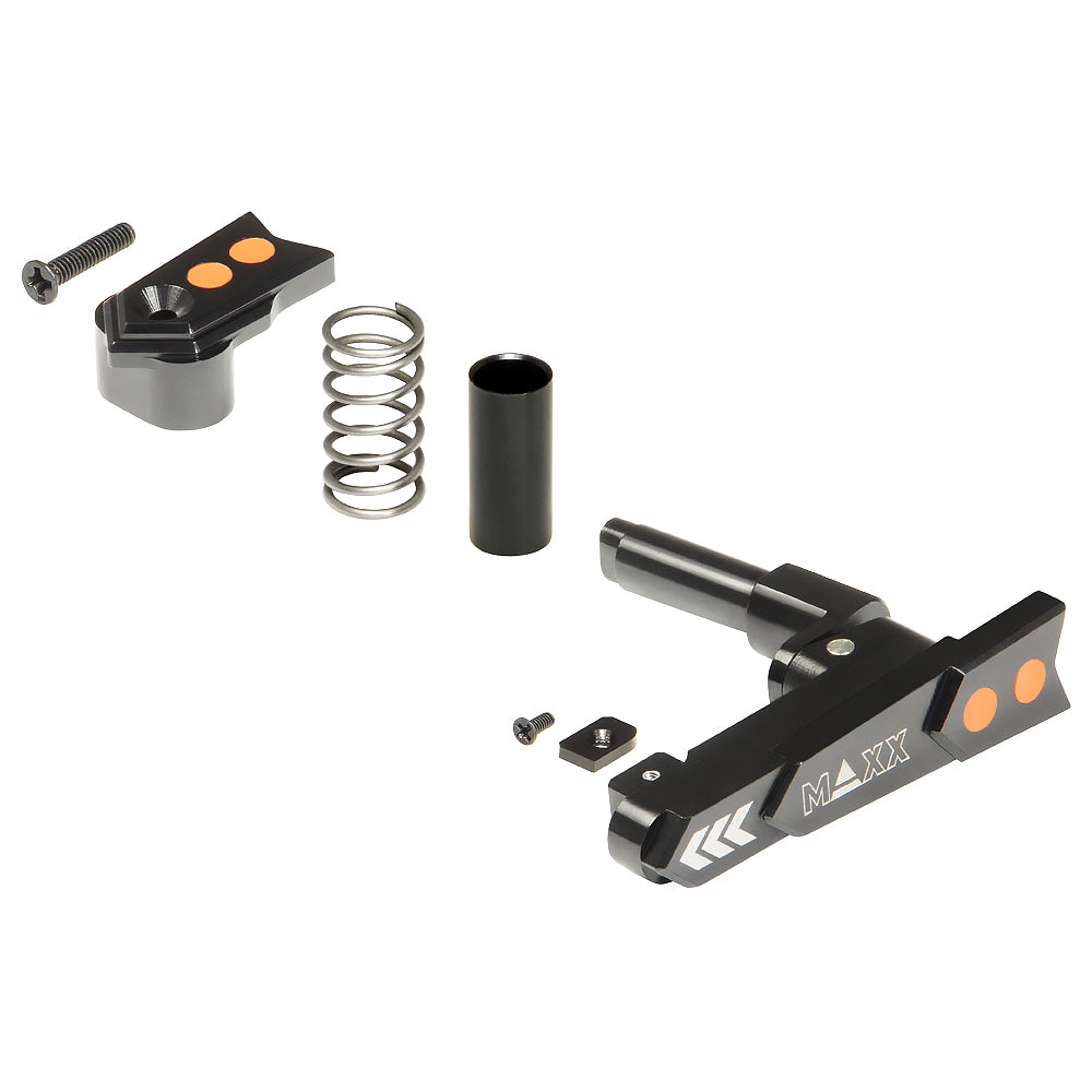 Maxx Model CNC Aluminum Advanced Magazine Release Style A (Black)