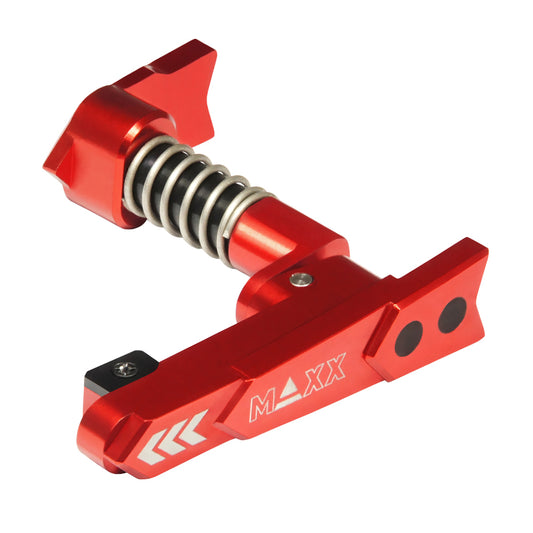 Maxx Model CNC Aluminum Advanced Magazine Release Style A (Red)
