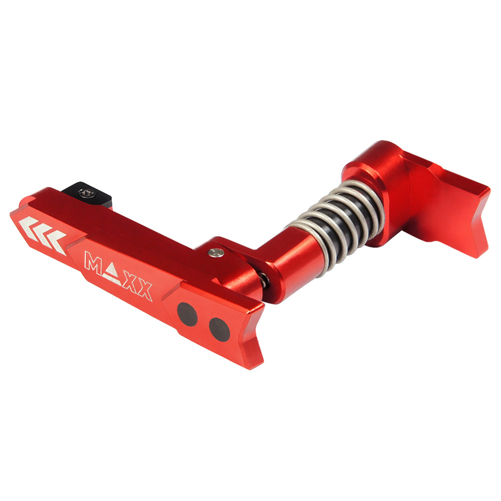 Maxx Model CNC Aluminum Advanced Magazine Release Style A (Red)