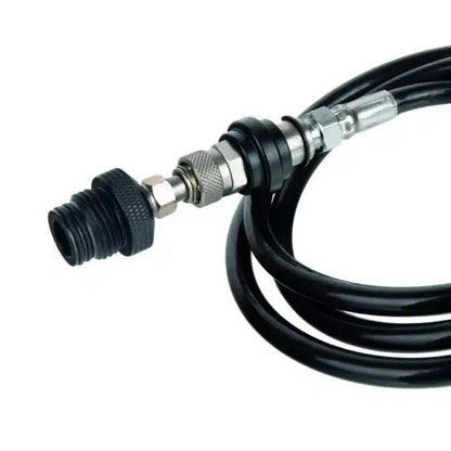 POWAIR DOUBLE HOSE PAINTBALL REMOTE SYSTEM MIT ON/OFF (SCHWARZ) US
