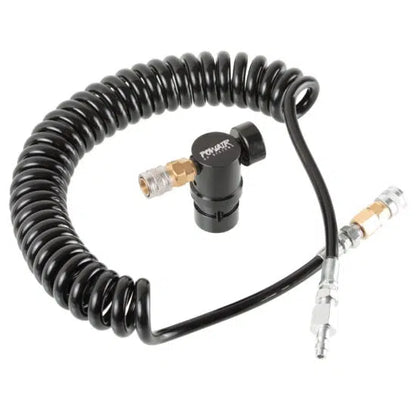 POWAIR PERFORMANCE LINE AIRSOFT HPA REGULATOR MIT TWISTERFLEX SCHLAUCHSYSTEM (0-230 PSI)